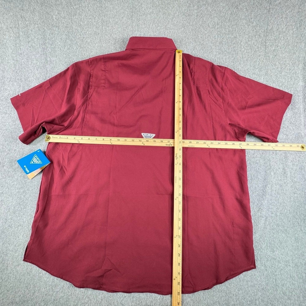 Florida State Seminoles Columbia Button Down Shirt Men XXL Omni Shade Noles NWT - Picture 7 of 9